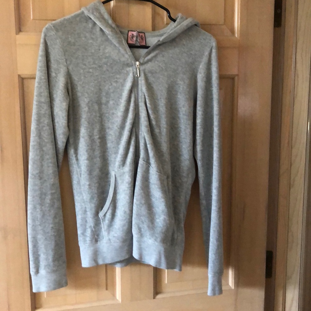 Light Grey Velour Juicy Couture Sweatshirt